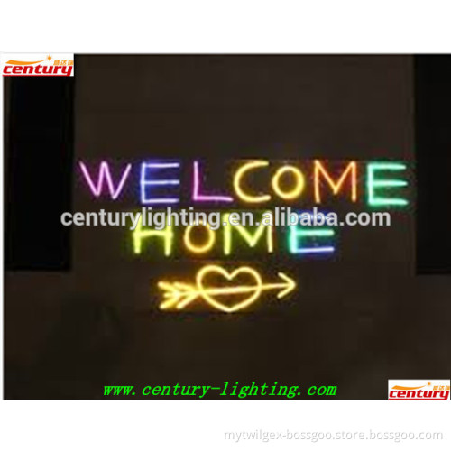 china business welcome home neon sign